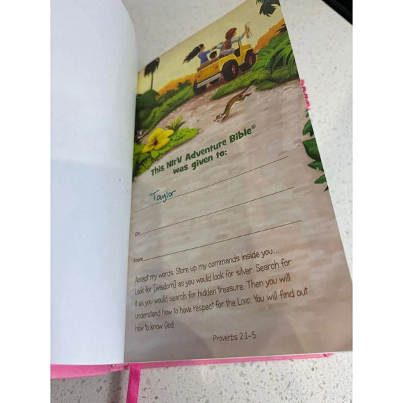 NIV Adventure Bible for Early Readers Children Hardcover Binding Pink 9"x5.5" - Picture 3 of 7